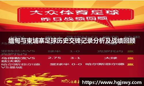 缅甸与柬埔寨足球历史交锋记录分析及战绩回顾